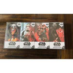 Star Wars 1000 Piece Puzzles Pack of 4 Star Wars Collectors NEW Sealed